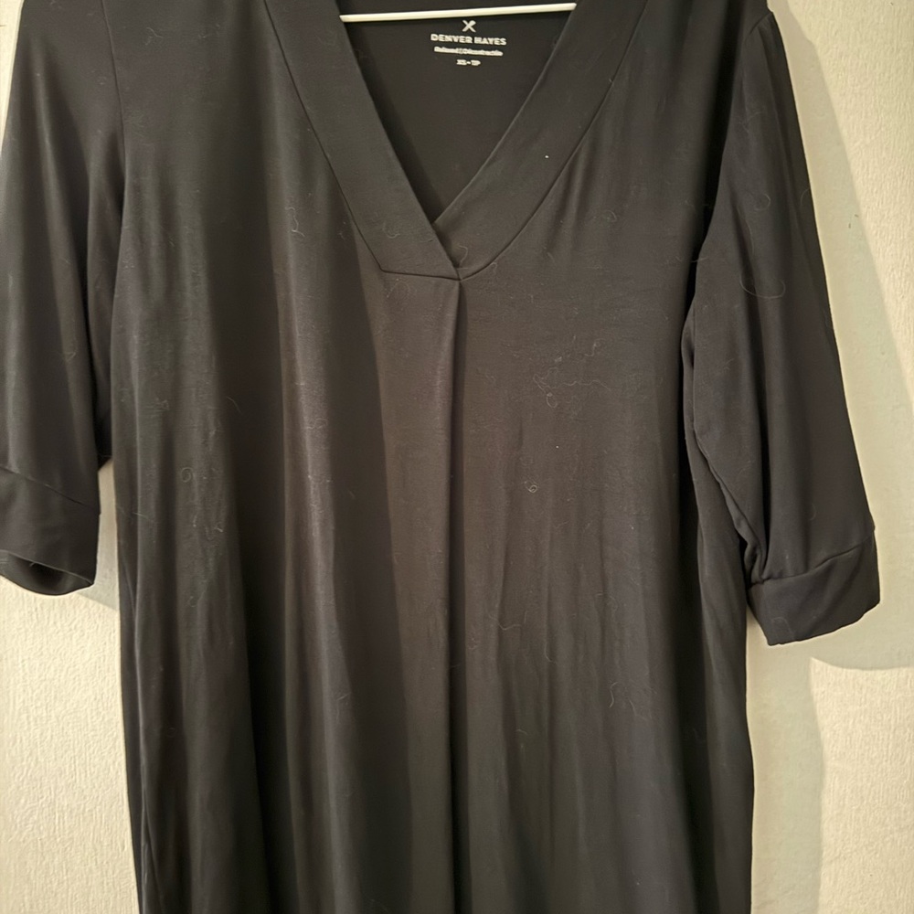 Denver Hayes Black Relaxed Fit Top